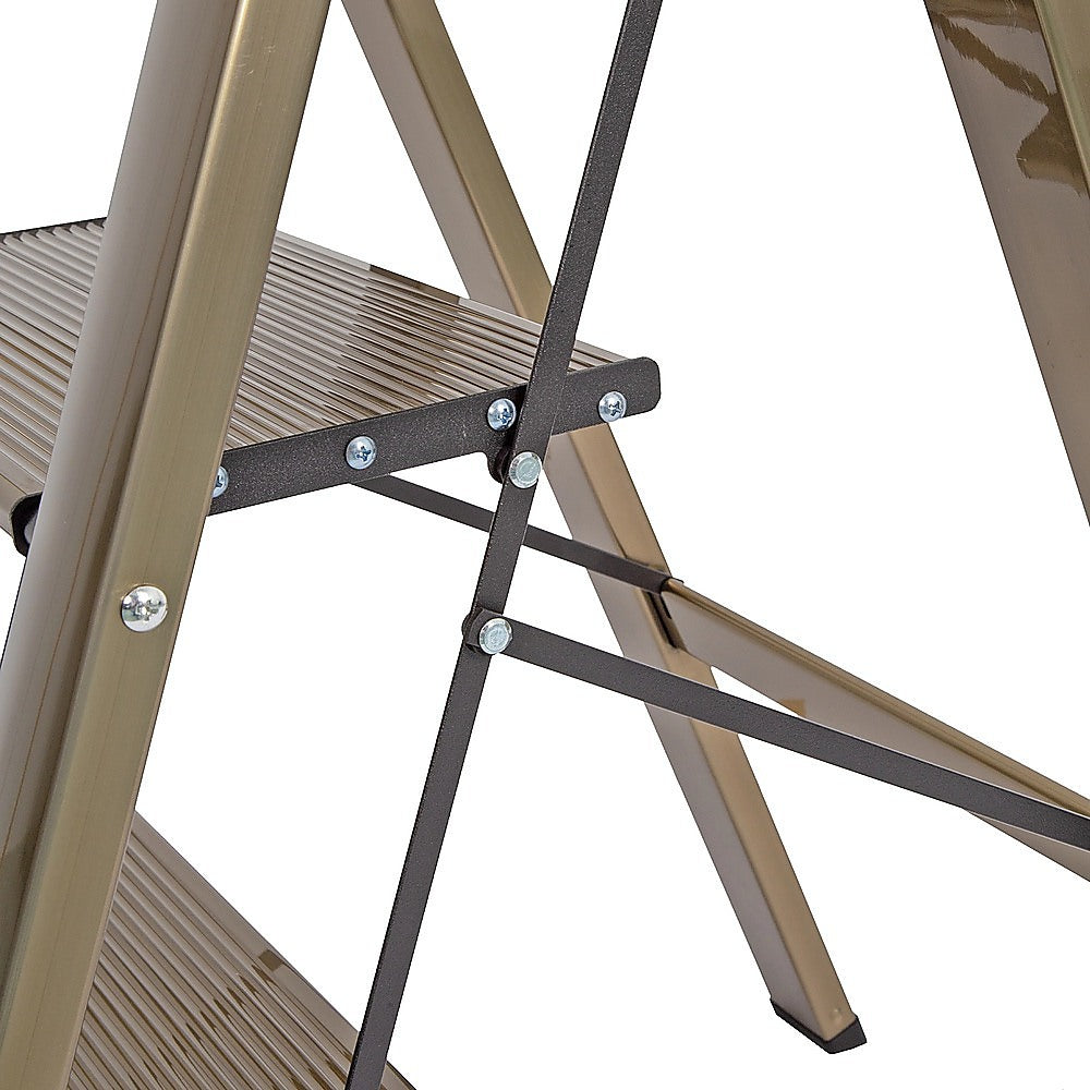 3 Step Ladder Foldable Lightweight – Anti-Slip Safety Stool for Home & Office