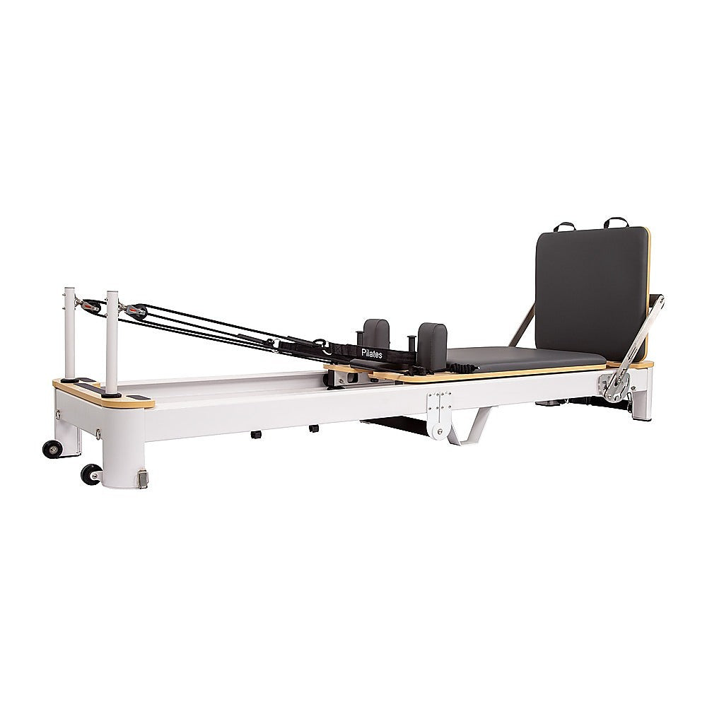 Folding Pilates Reformer Machine – Home Workout Bed for Full Body Fitness Training