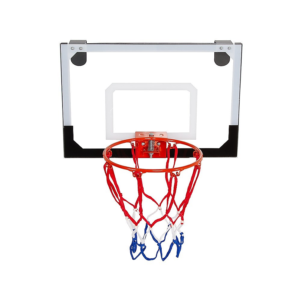 Indoor Mini Basketball Hoop Set – Door Mounted Backboard Kit with Ring & Ball