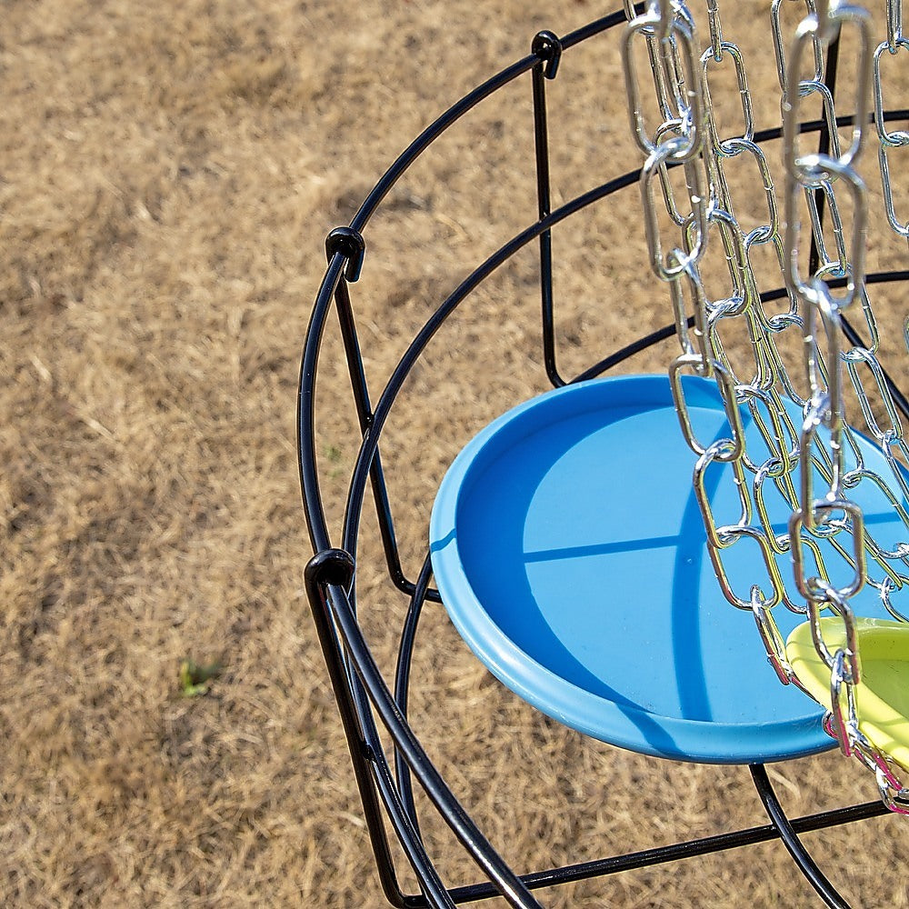 Disc Golf Basket 24 Chain Portable Target with 6 Discs Set