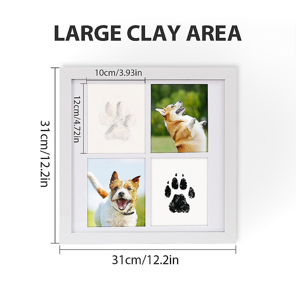 Pet Paw Print Kit DIY Photo Frame for Dogs & Cats Keepsake