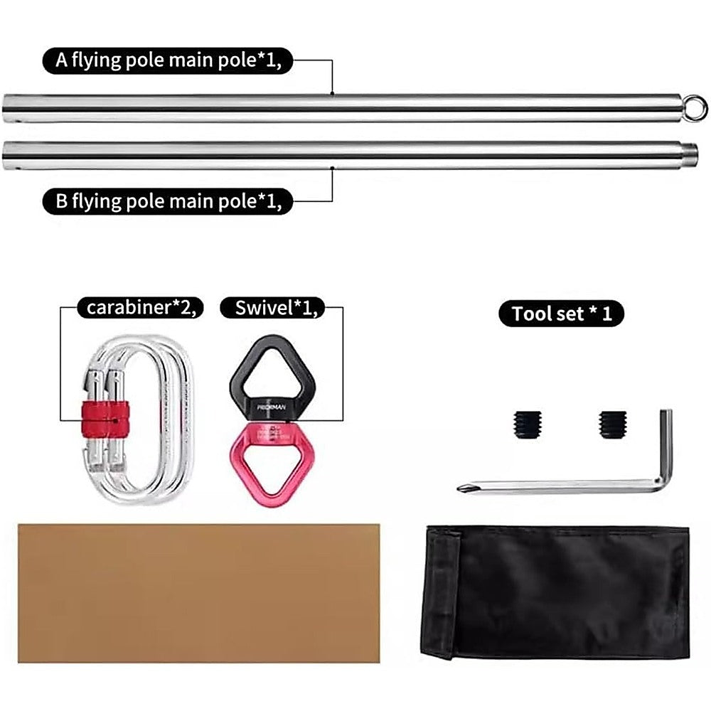 2m Pole Dancing Fitness Pole for Aerial Dance Training at Home