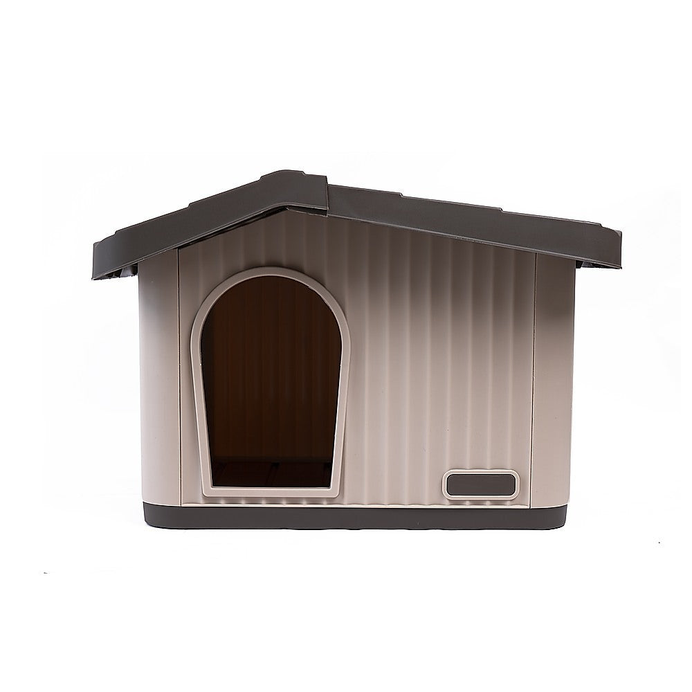 Plastic Dog House Kennel Shelter for Indoor & Outdoor Pets Weatherproof