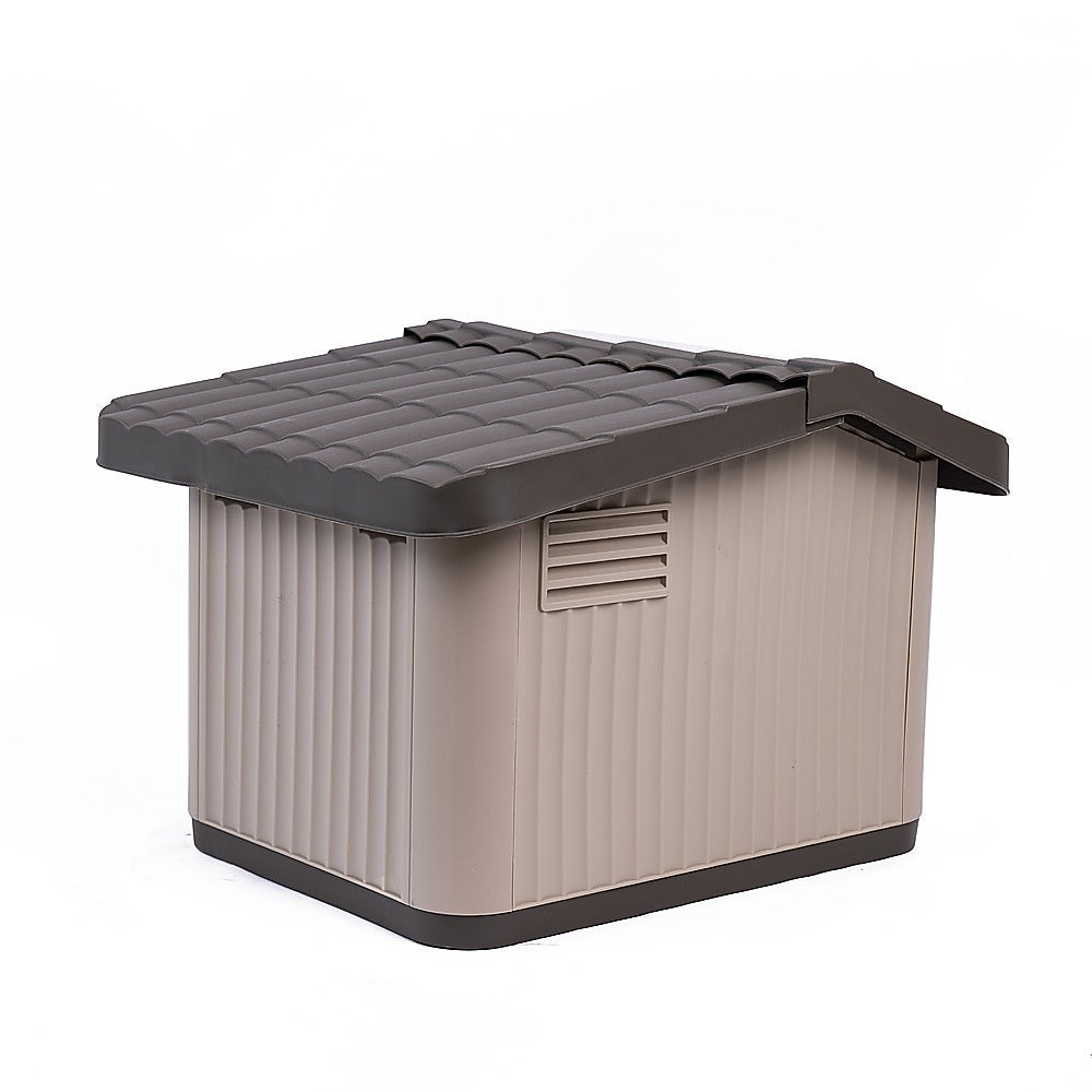 Plastic Dog House Kennel Shelter for Indoor & Outdoor Pets Weatherproof