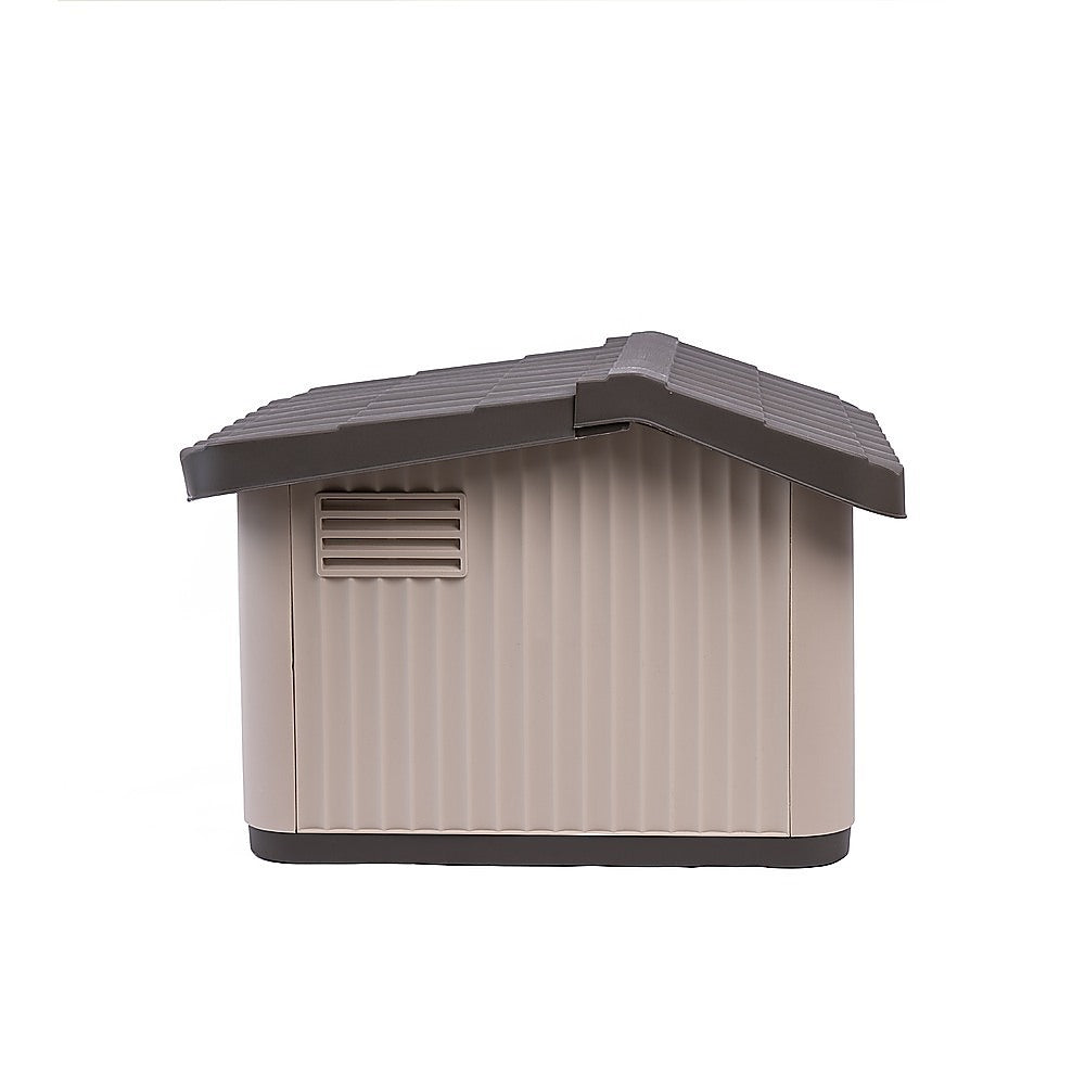 Plastic Dog House Kennel Shelter for Indoor & Outdoor Pets Weatherproof