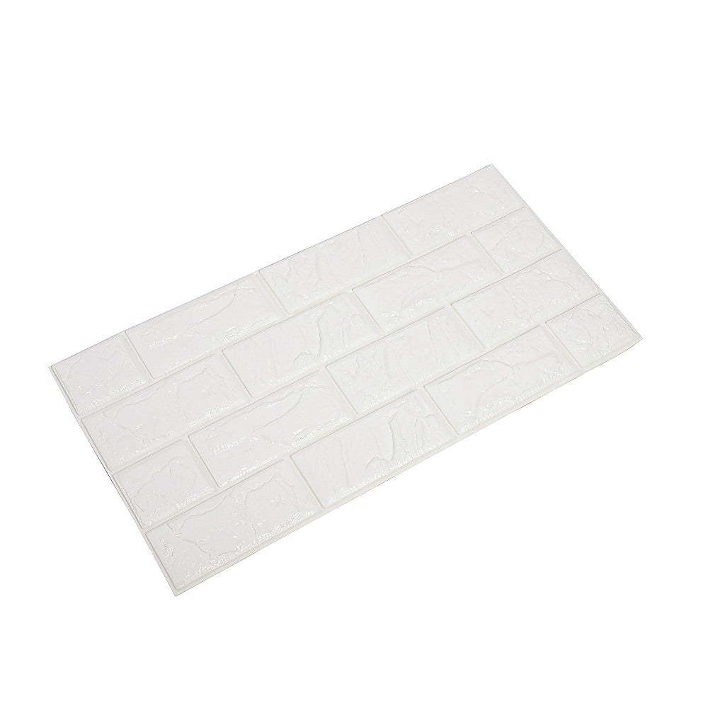 3D Brick Wall Tile Stickers 60x30cm – 50 Pack Peel & Stick Wallpaper