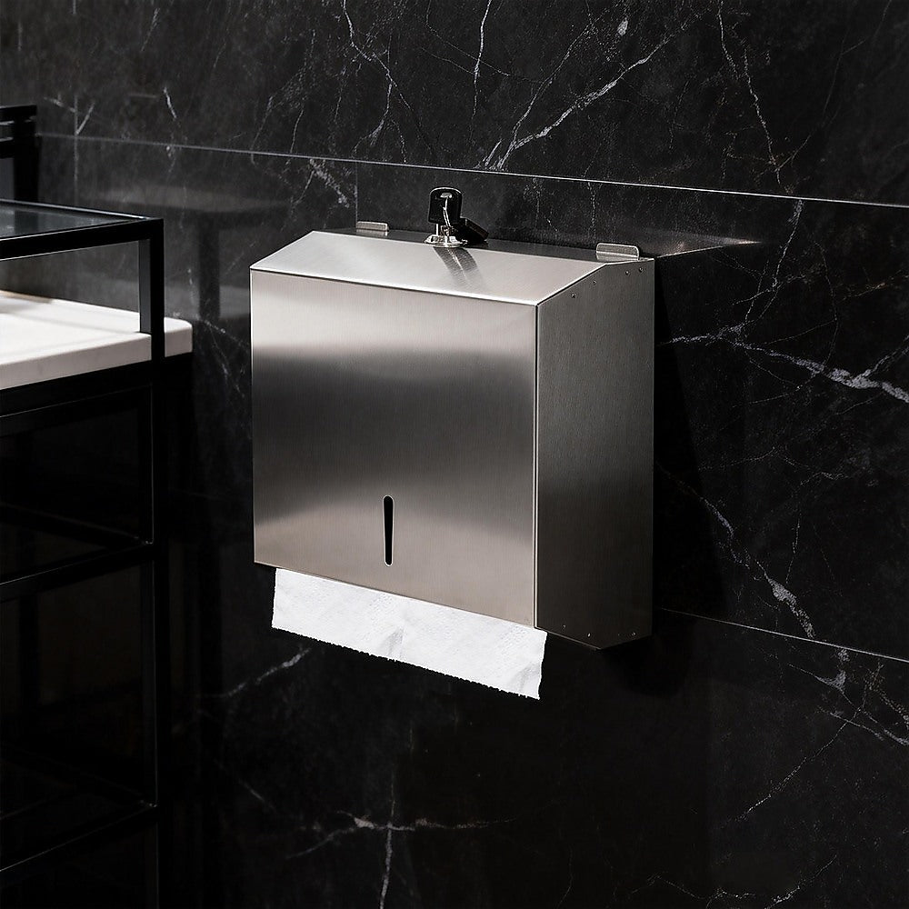 304 Stainless Steel Wall Mounted Paper Towel Dispenser Holder