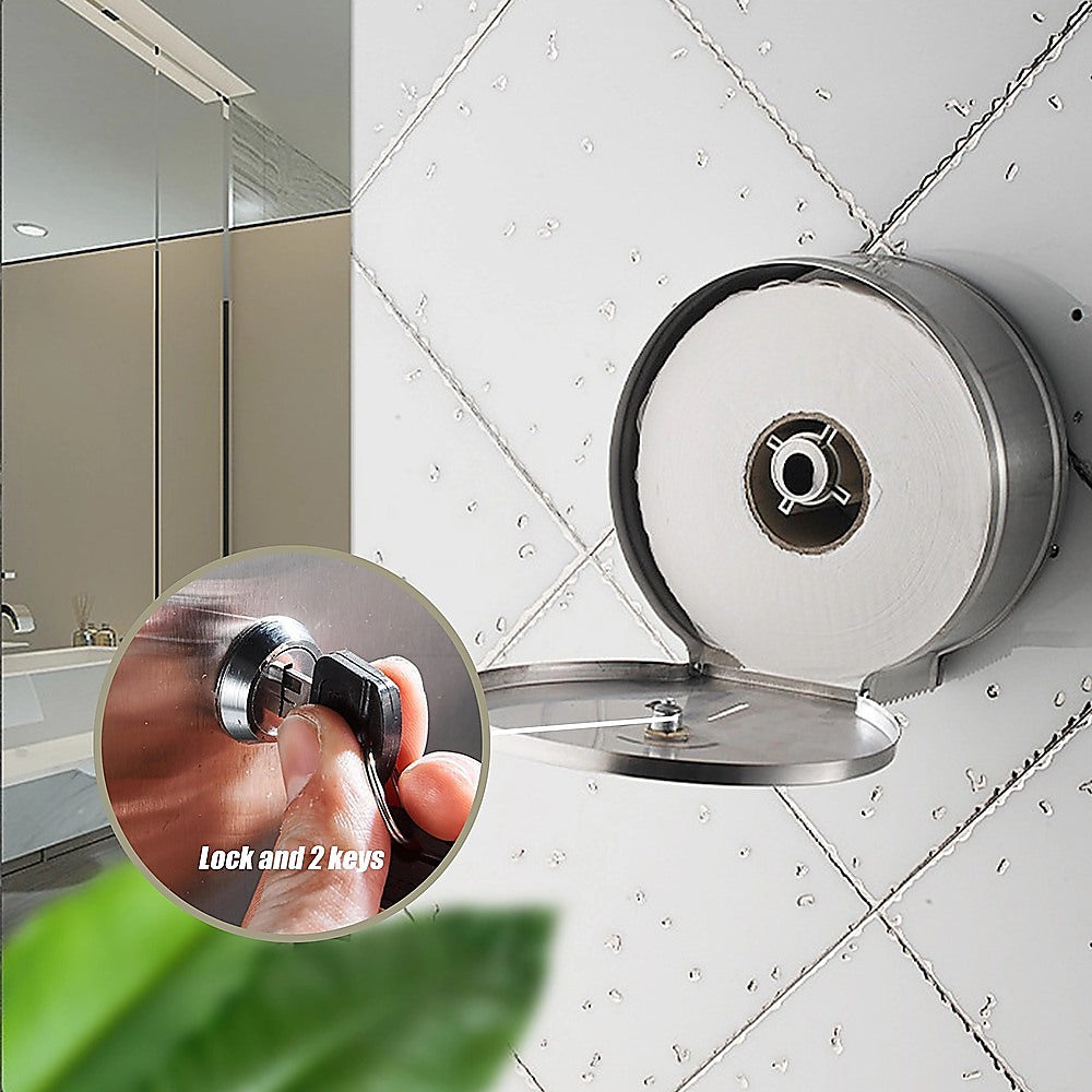 304 Stainless Steel Toilet Paper Dispenser Roll Tissue Holder