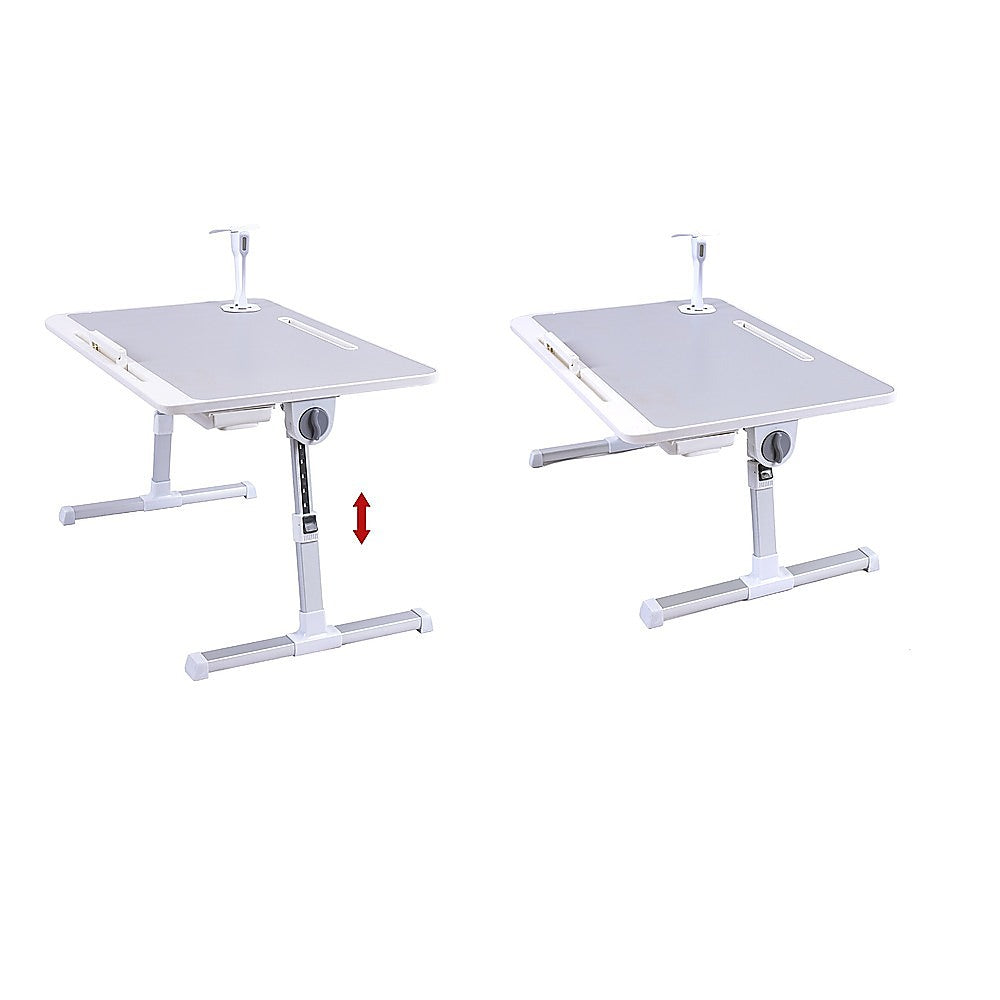 Adjustable Laptop Table Stand Lap Bed Tray for Home Office Use