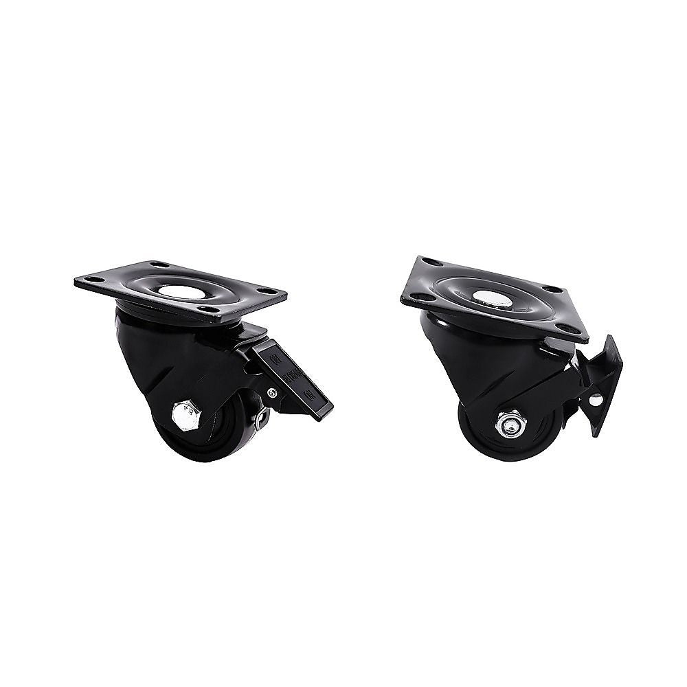 2.5 Inch Heavy Duty Nylon Castor Wheels Set 4 with Brake
