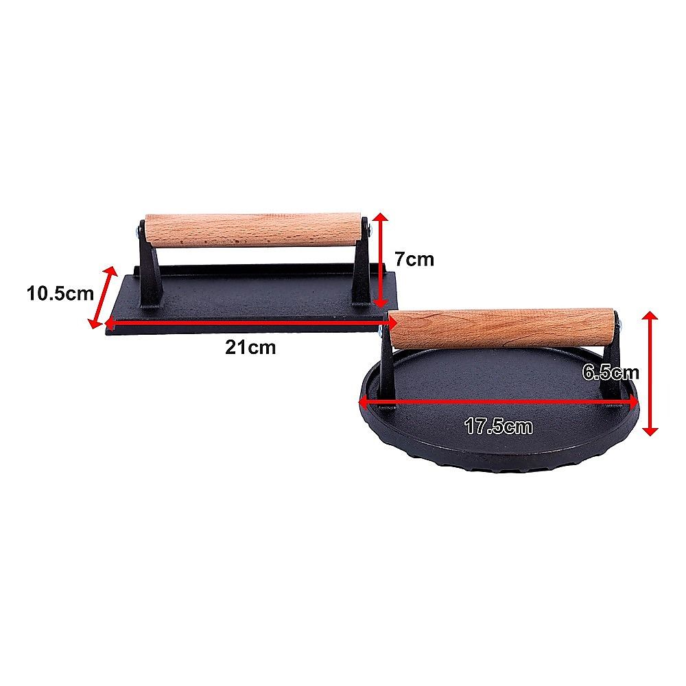 BBQ Steak Press with Handle Heavy Duty Grill Tool