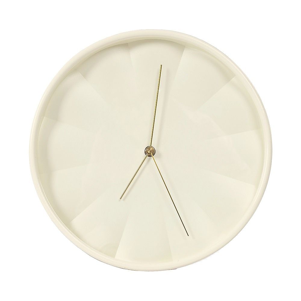 30cm Round Wall Clock Silent Sweep Modern ABS Frame