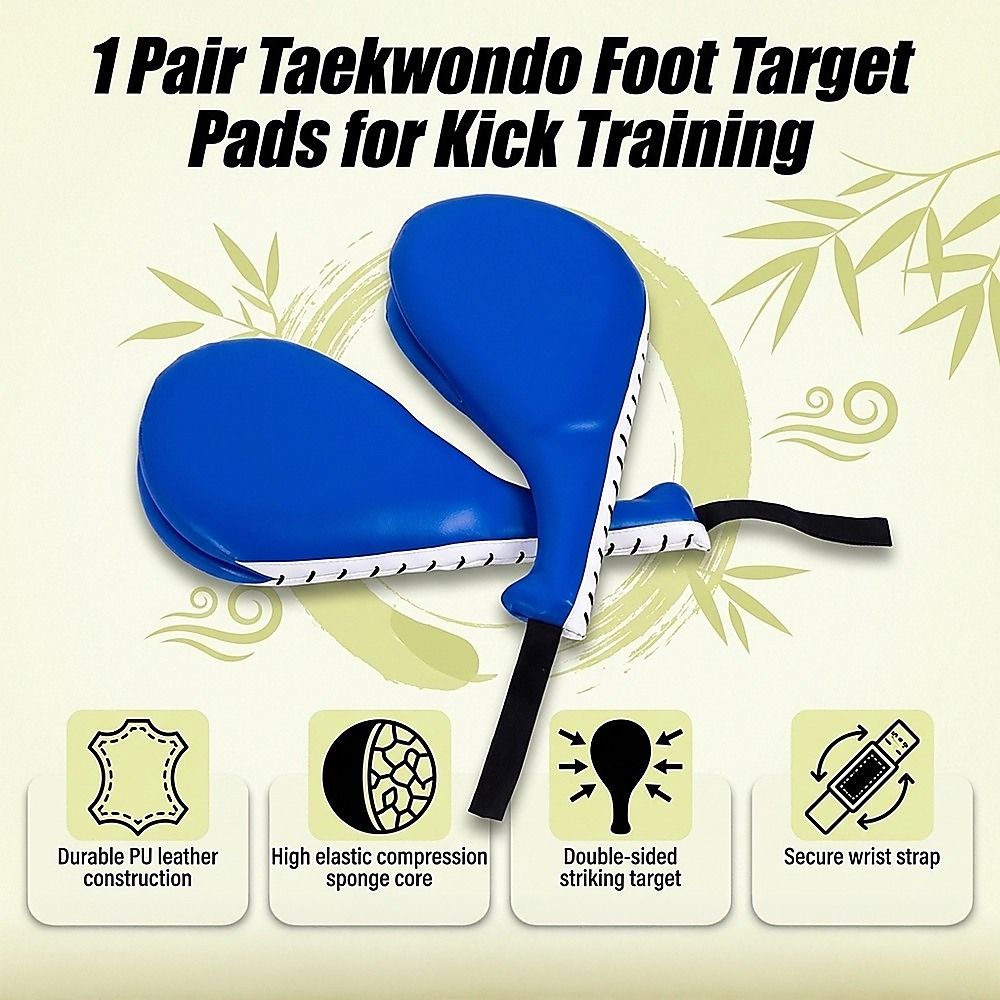 1 Pair Taekwondo Foot Target Pads for Kick Training
