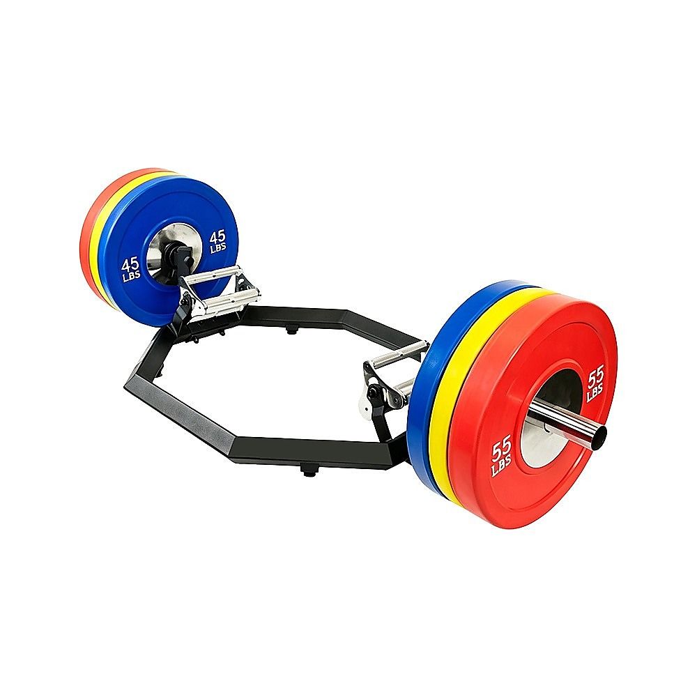Fitness EZ Load Hex Trap Bar with Knurled Tri Grip