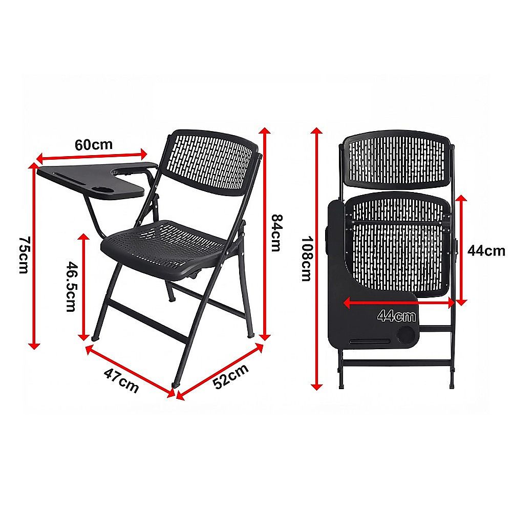 3pc Folding Lecture Chair with Table Top Training