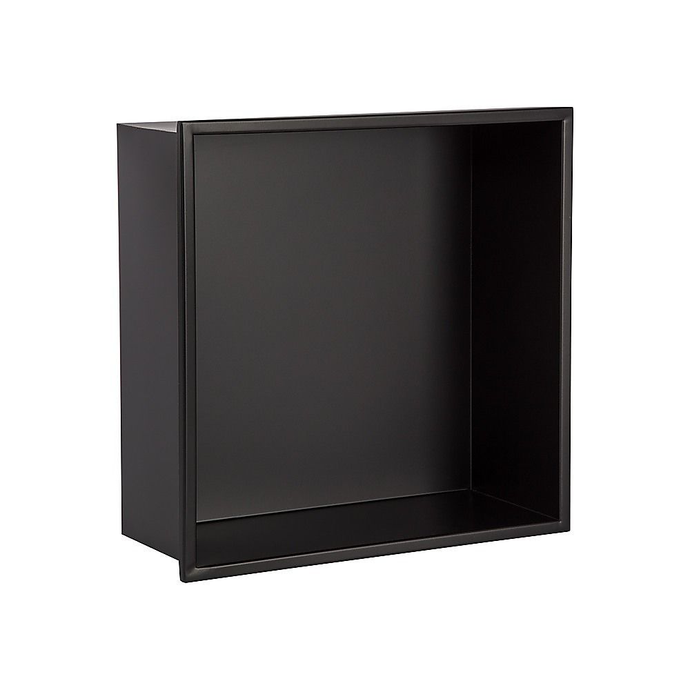 Stainless Steel Shower Niche 32x32cm Double Shelf Insert Wall Recessed