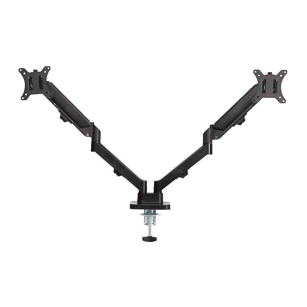 Dual Arm Monitor Desk Mount Bracket Spring Assisted 17–32 Inch Full Motion