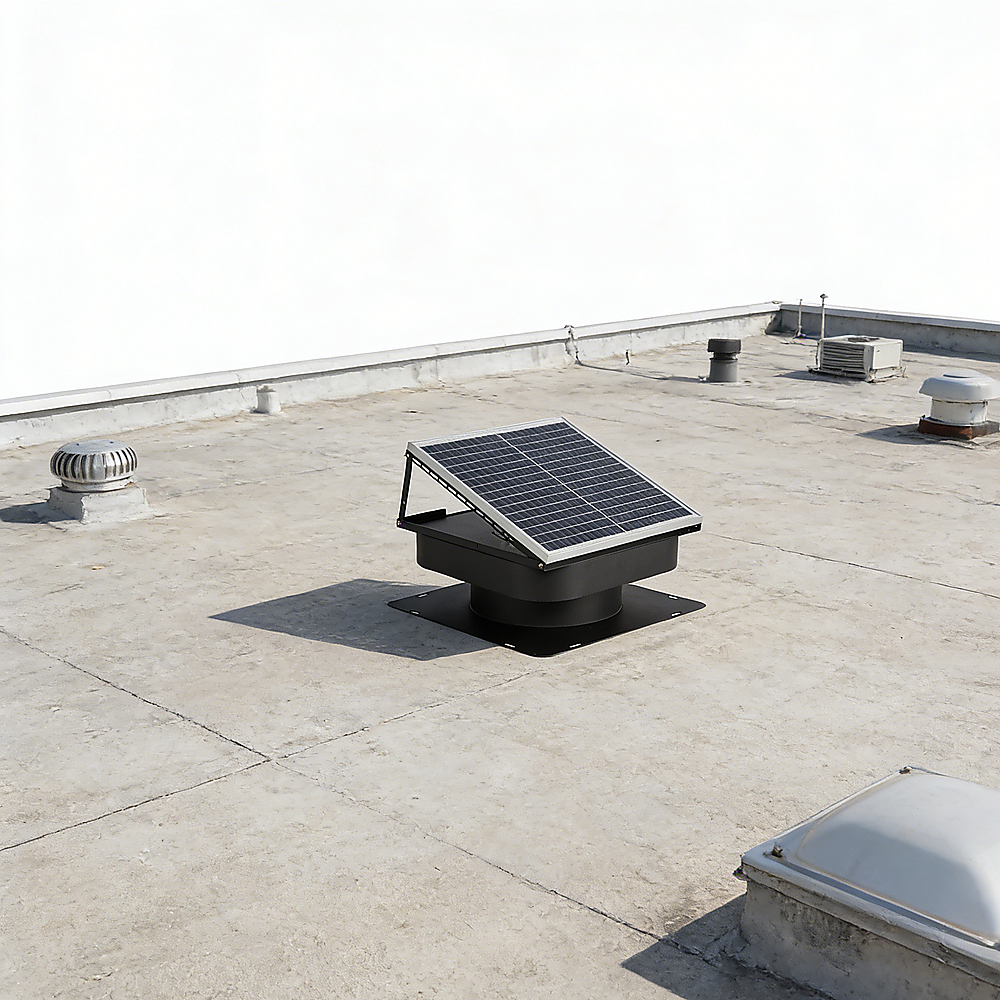 30W Solar Roof Vent Fan Exhaust Attic Ventilation for Home Garage Van