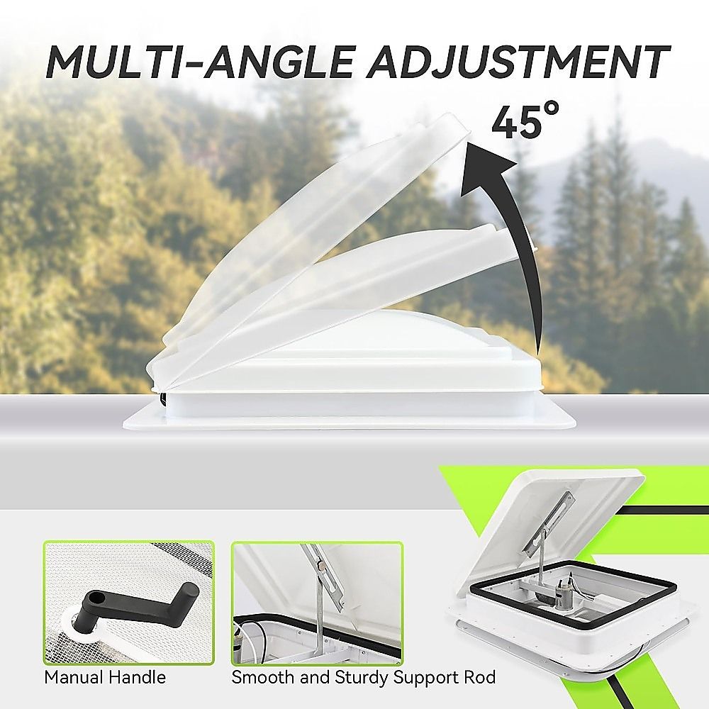 400x400mm Roof Vent Skylight for Caravan Motorhome
