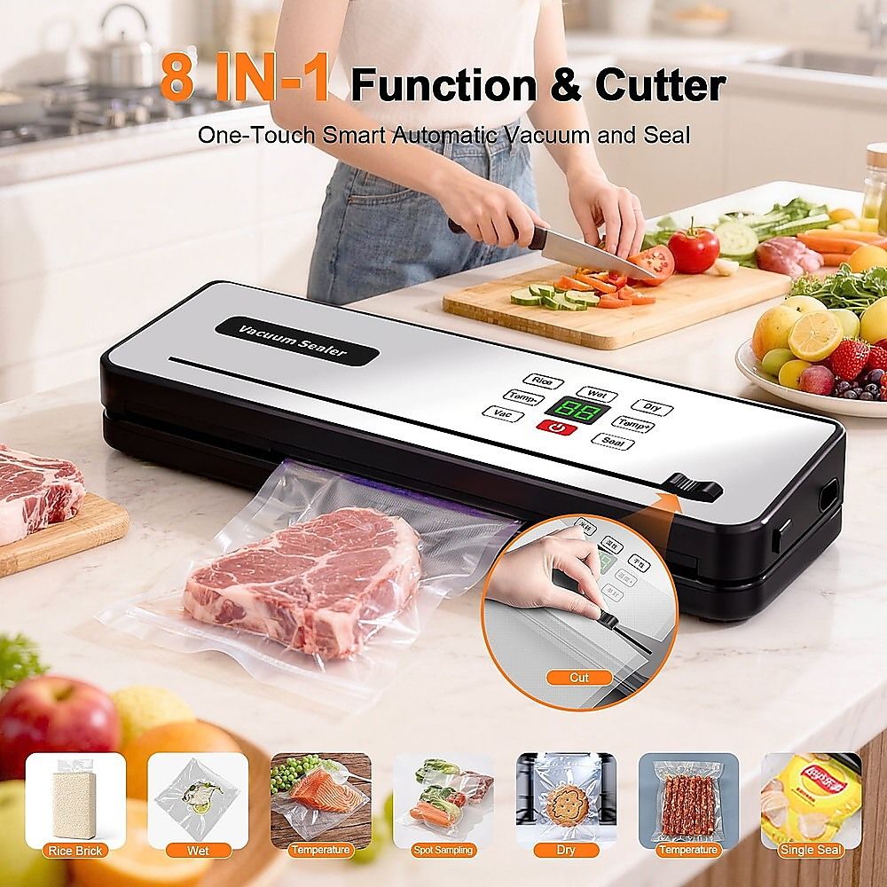 Cordless Food Vacuum Sealer Machine Dry Wet 30 Bags