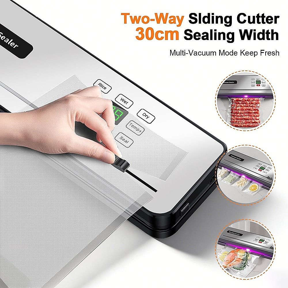 Cordless Food Vacuum Sealer Machine Dry Wet 30 Bags