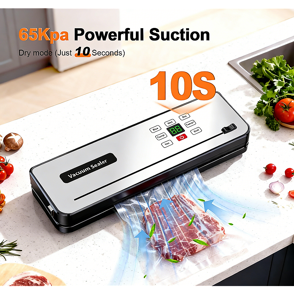 Cordless Food Vacuum Sealer Machine Dry Wet 30 Bags