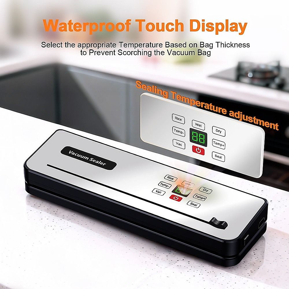 Cordless Food Vacuum Sealer Machine Dry Wet 30 Bags