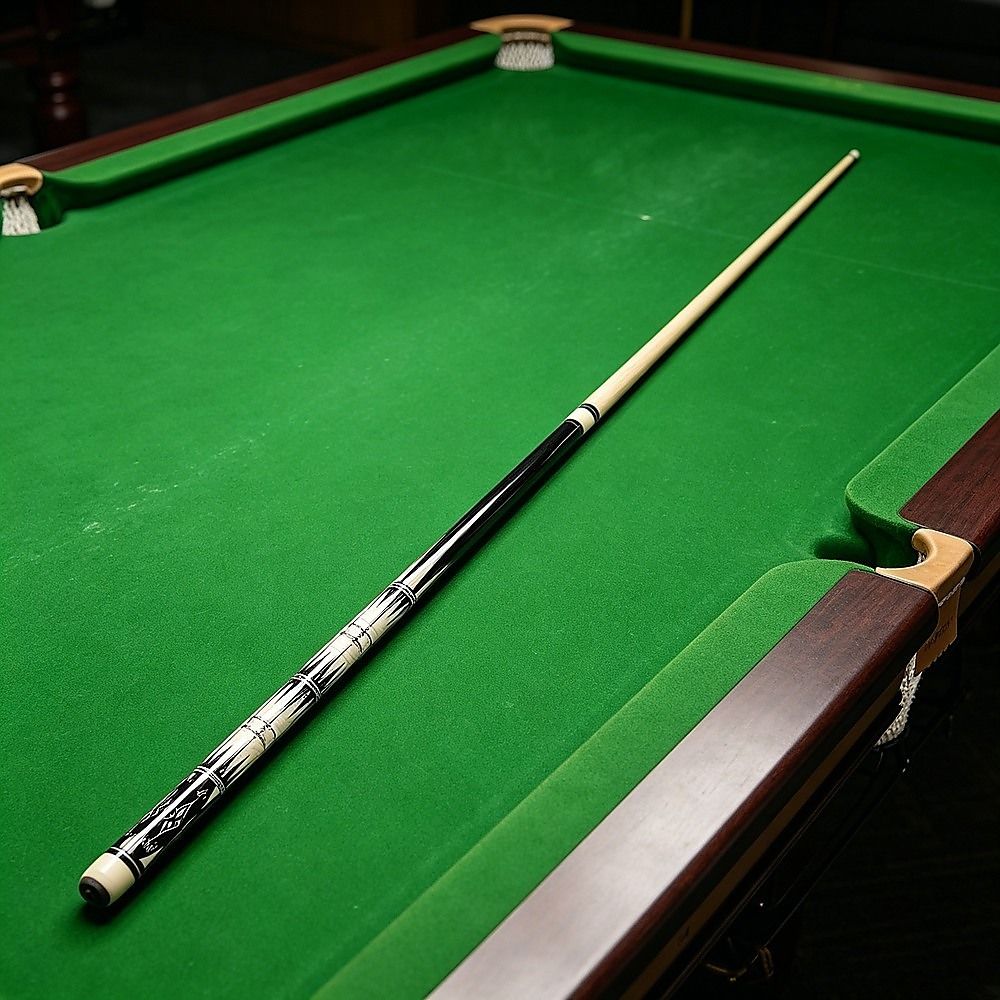 57" 2-Piece Maple Wood Billiard Pool Cue Sticks 19oz with Free Carry Bag for Smooth Control and Accuracy