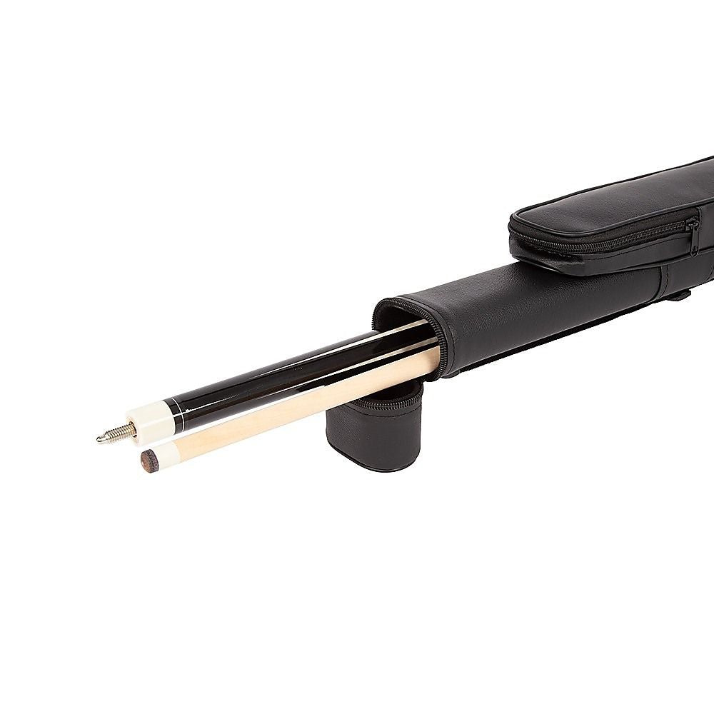 57" 2-Piece Maple Wood Billiard Pool Cue Sticks 19oz with Free Carry Bag for Smooth Control and Accuracy