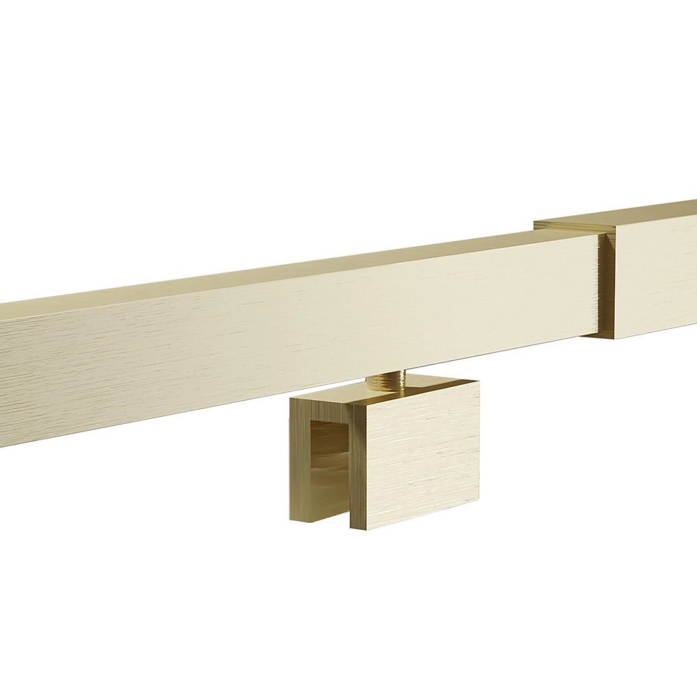 Semi-Frameless Shower Screen – Gold, Front: 82 90 x195cm, No Side Return