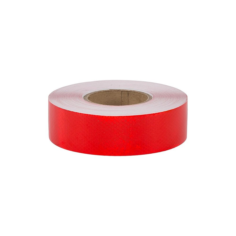Reflective Tape Hi Vis Fluorescent Red 5cm x 50m Adhesive Safety 2 Pack