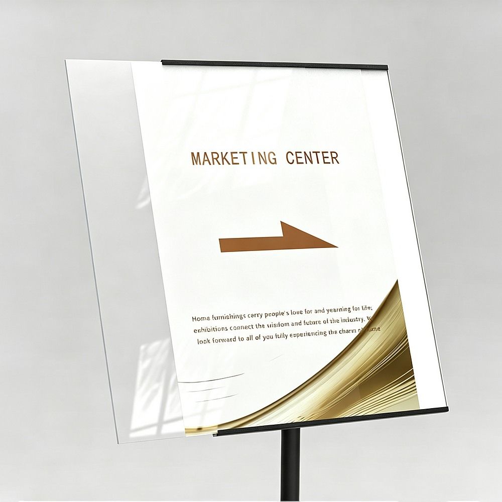 A3 Premium Floor Poster Stand Adjustable Height Business Menu Display Pedestal Sign