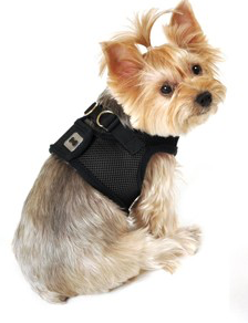 Vest Harness Pet Dog-Cat Step-in Velcro and Buckle Attachments Medium Green