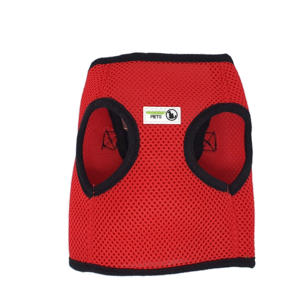 Vest Harness Pet Dog-Cat Step-in Velcro and Buckle Attachments X-Large Red