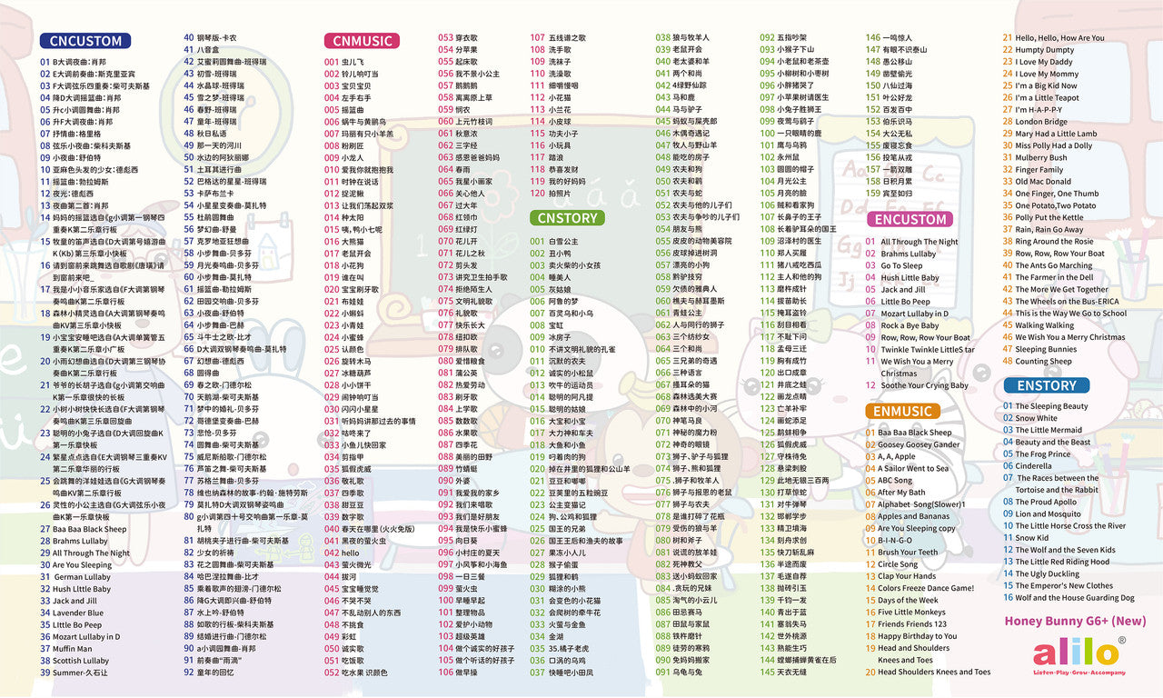 Alilo Honey Bunny G6+ Blue Bilingual Chinese/English