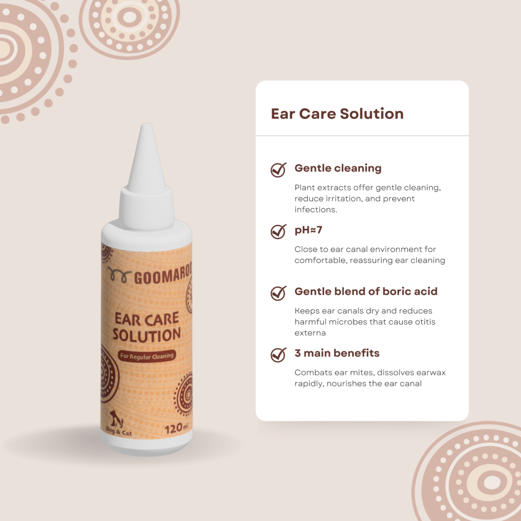 Natural Herbal Ear Care Solution 120ml for Pets - Goomaroo