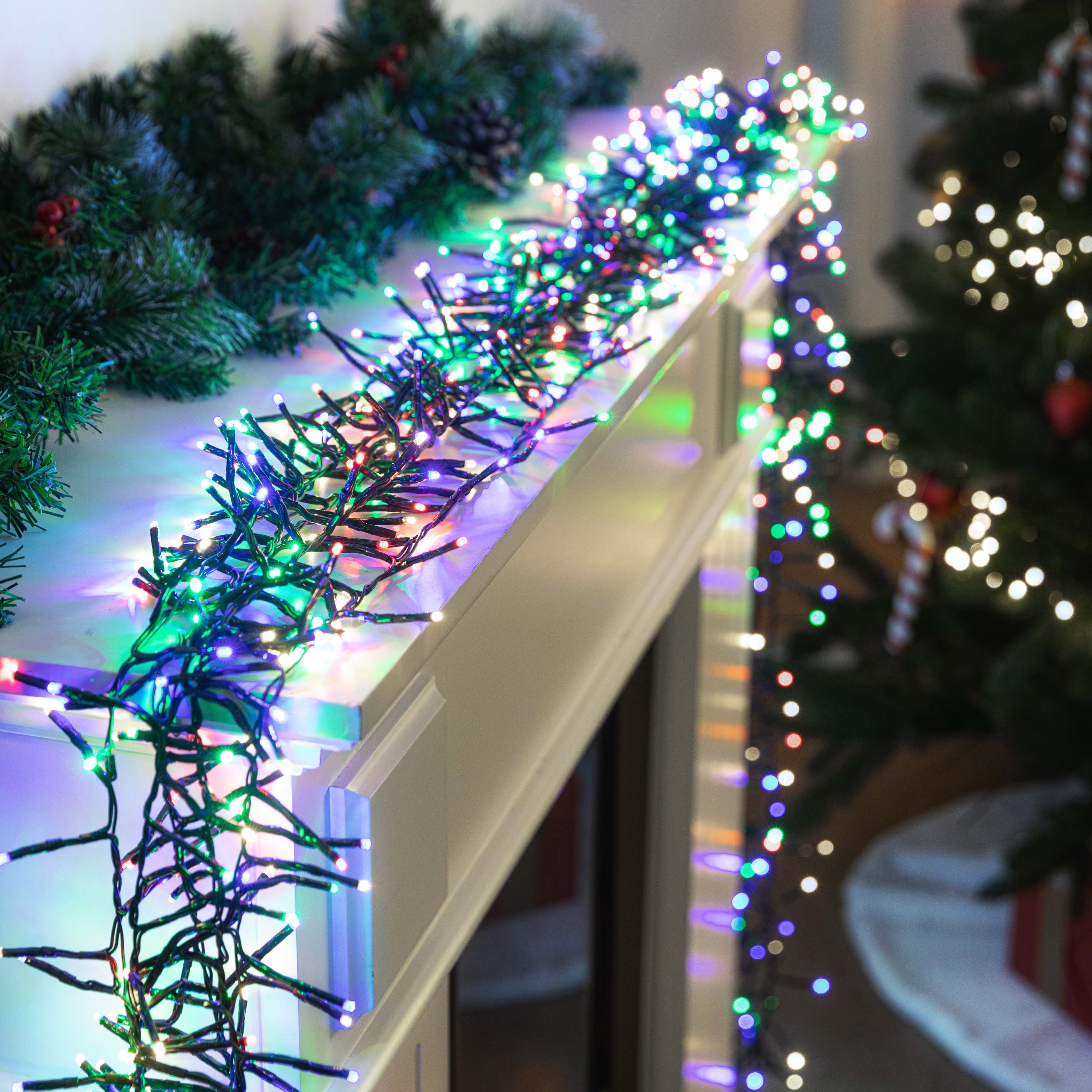 Cluster Lights 720 LEDs available in 6 Color Options - White-Warm