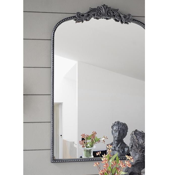 ORNATE METALLIC WALL MIRROR