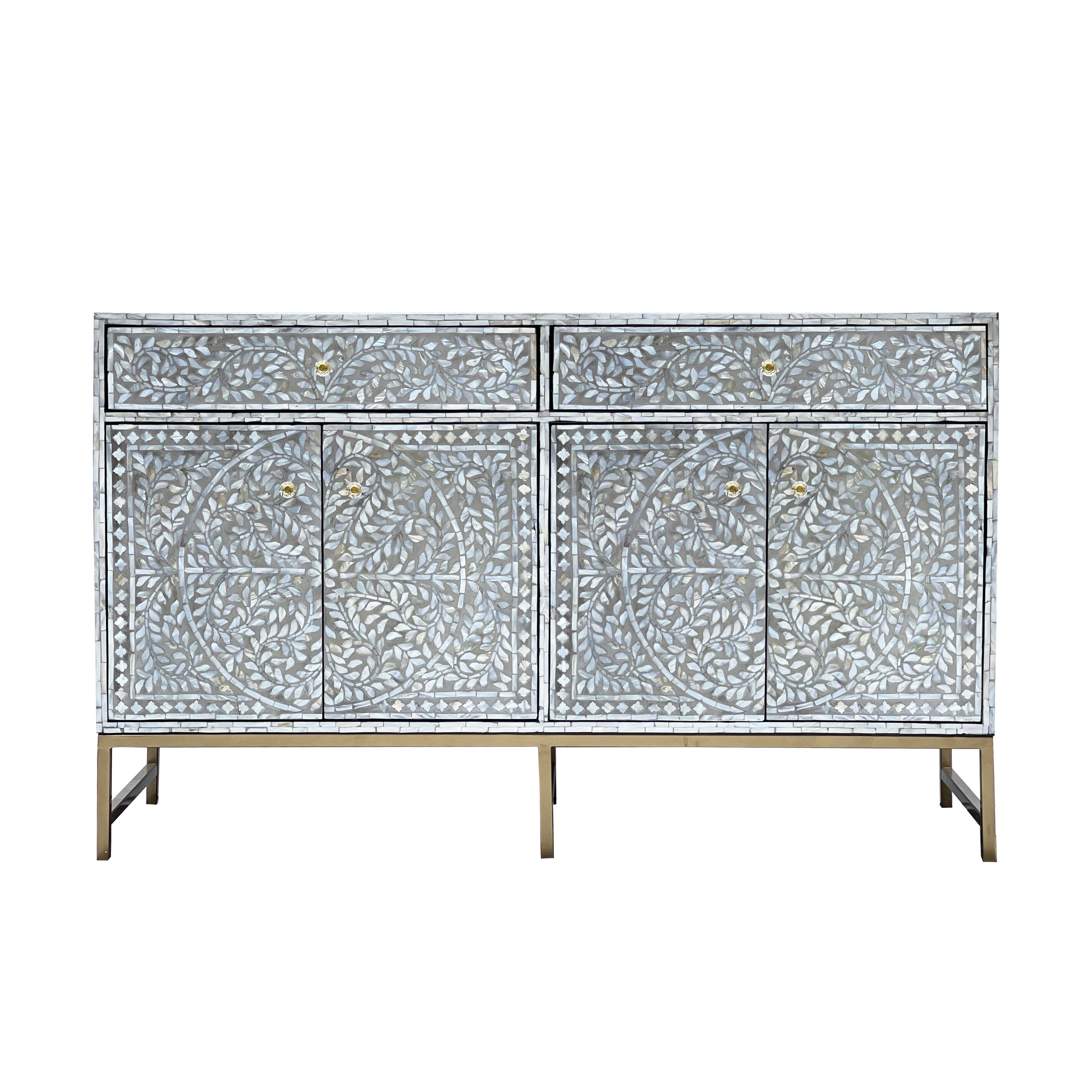 MOTHER OF PEARL HAND MADE SWISH SIDEBOARD