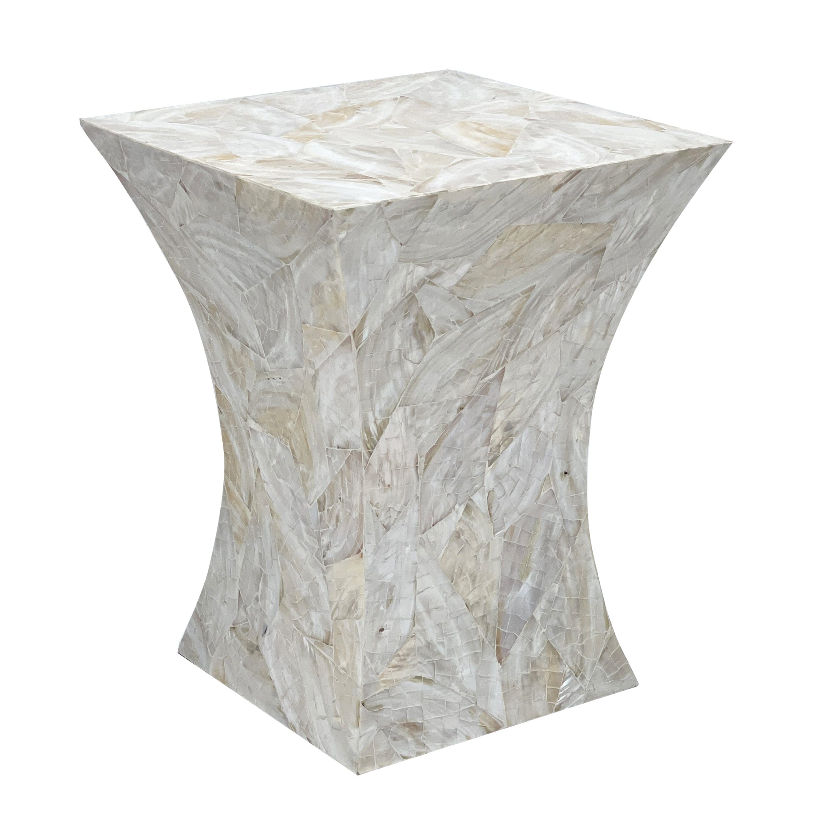 GLEESON MOTHER OF PEARL HAND MADE SIDE TABLE