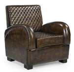 ARMSTRONG HAND MADE LEATHER ARM CHAIR