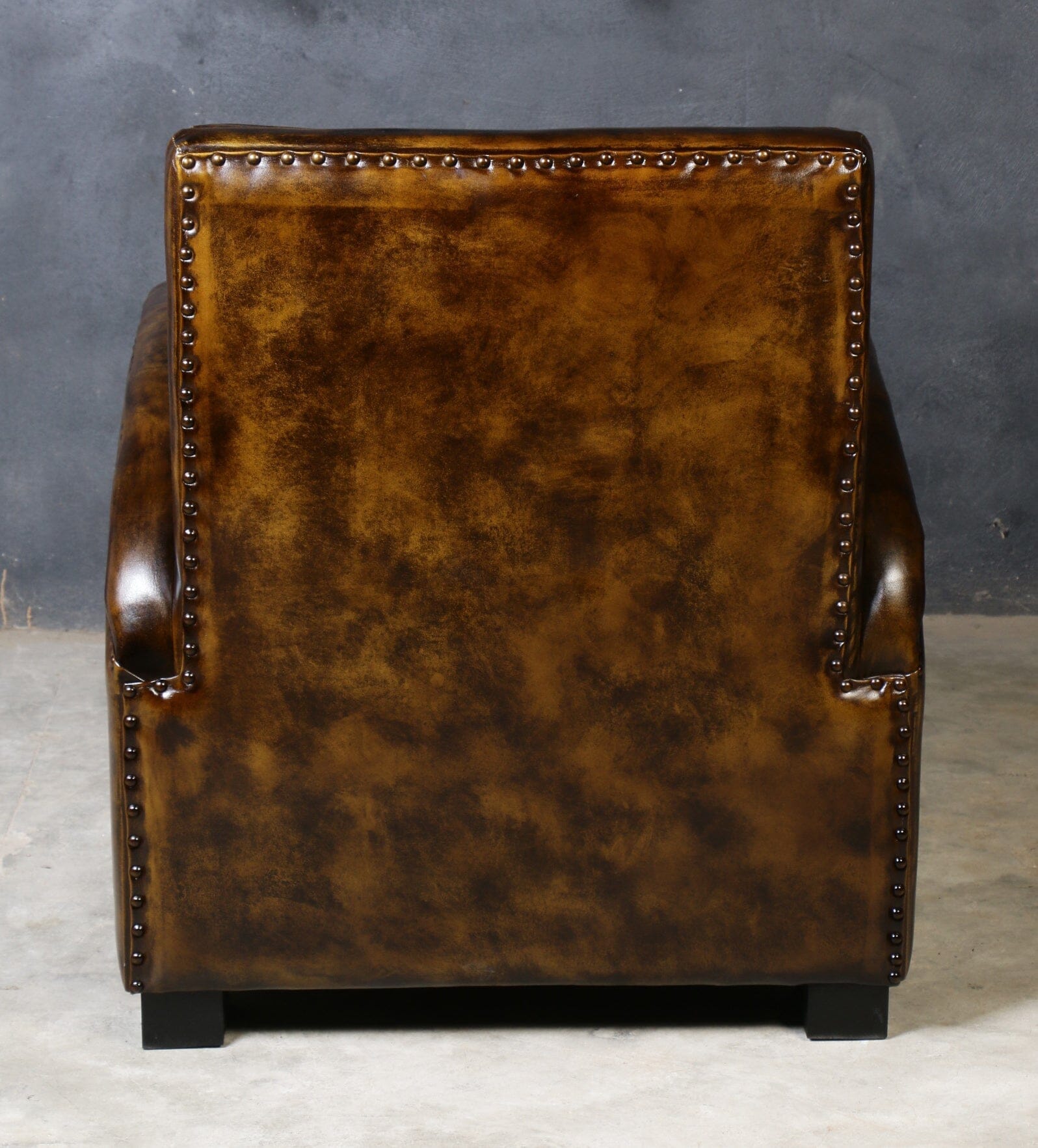 ARMSTRONG HAND MADE LEATHER ARM CHAIR