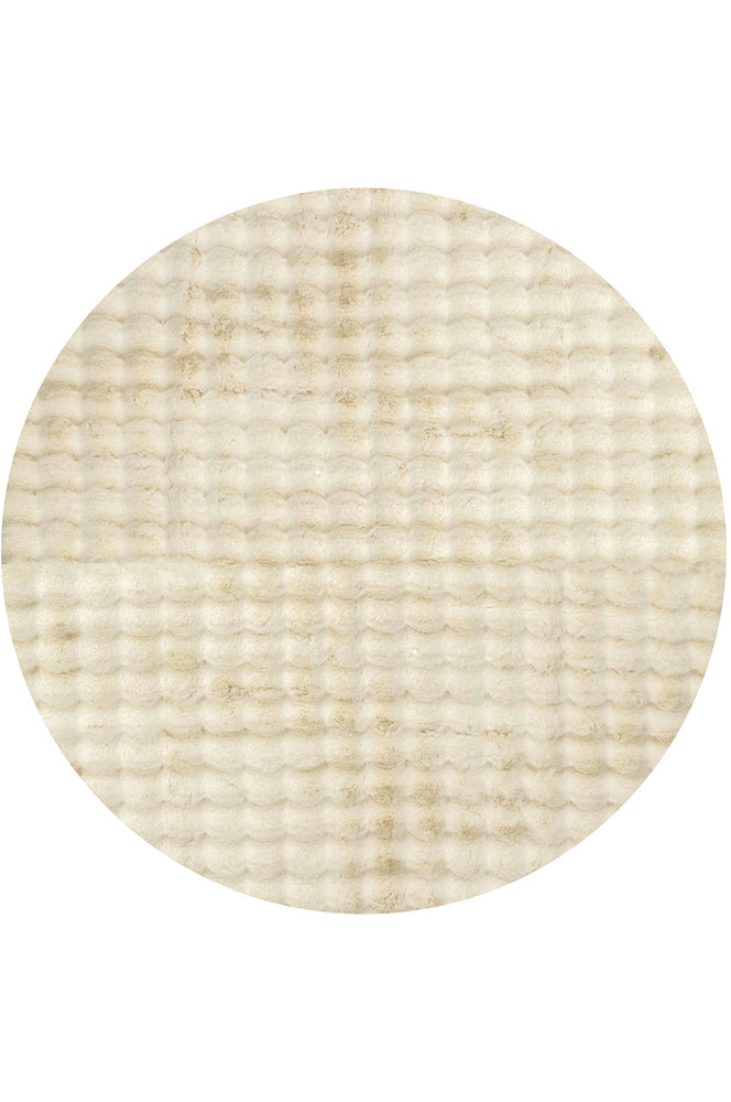 Bubble Washable Rug - Natural 200X200Cm