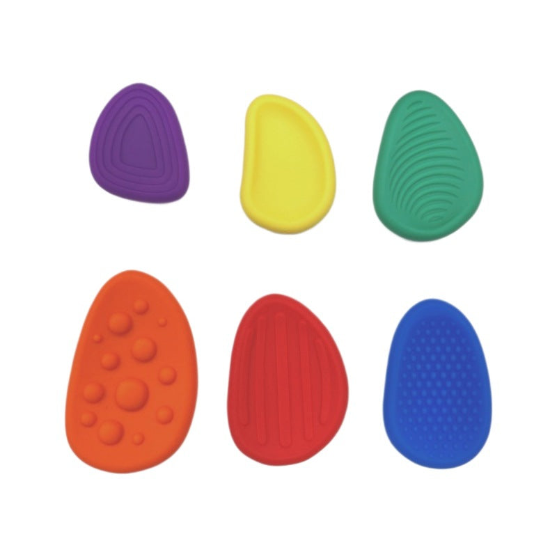 Sensory Worry Stones for Kids | 6-Piece Fidget Stress Relief Set for Ages 3+ 2 set, 12PCS in total