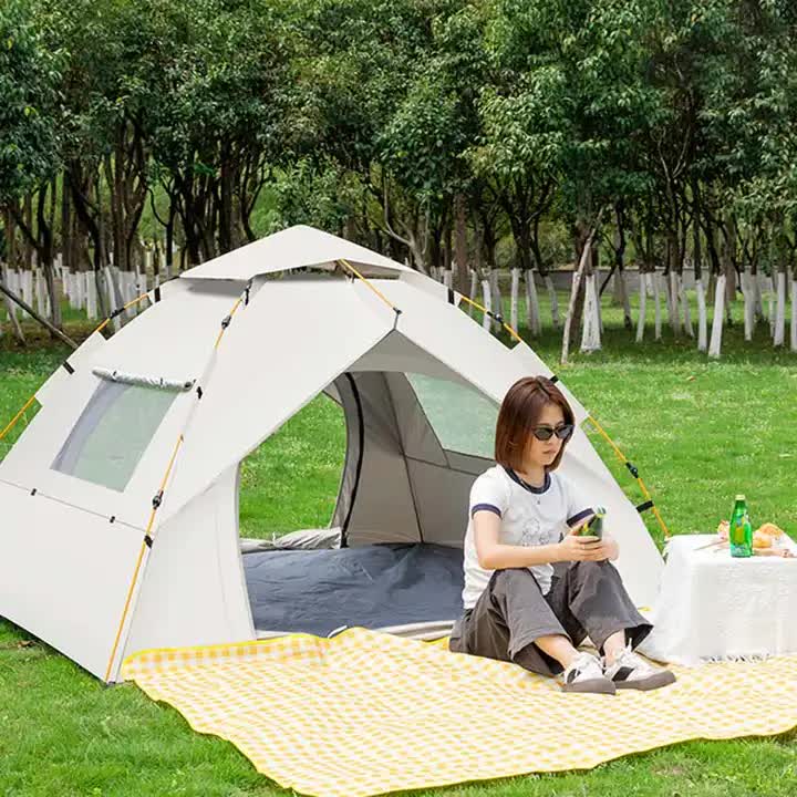 Blue 2 Person Lightweight Camping Tent 200*150*125cm | UV Protection Silver Coated, Dual Doors & Windows