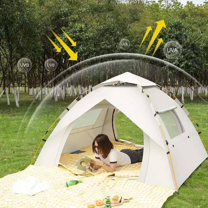 Blue 2 Person Lightweight Camping Tent 200*150*125cm | UV Protection Silver Coated, Dual Doors & Windows