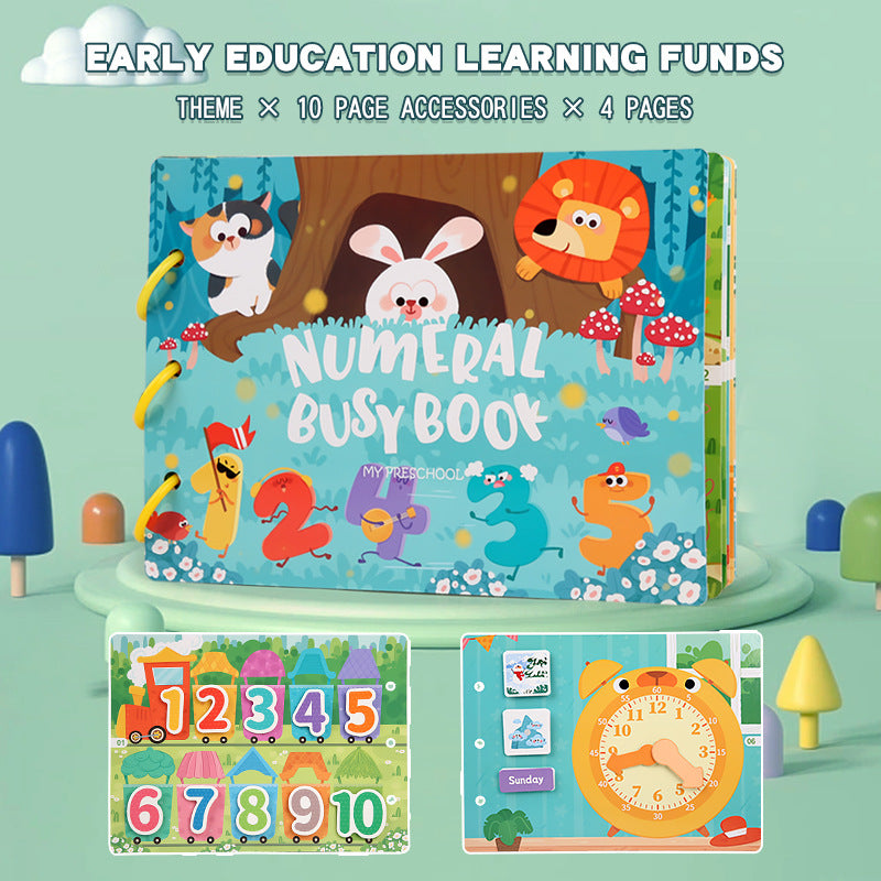 Enlightenment Busy Book Set - Educational Preschool Activity Books for Learning and Fun (2-piece set)