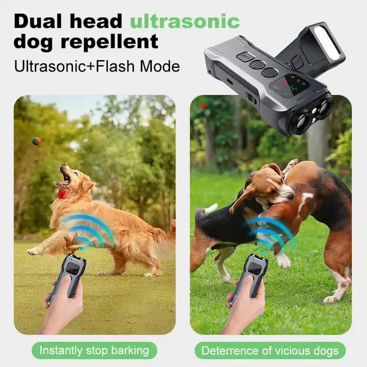 P9 Ultrasonic Dog Repellent Device - Dual-Mode Flashlight and Ultrasonic Dog Deterrent