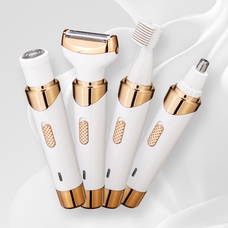 Women's 4-in-1 Electric Hair Removal Razor for Sensitive Areas - Underarm, Bikini Line & Body Grooming 3021 white