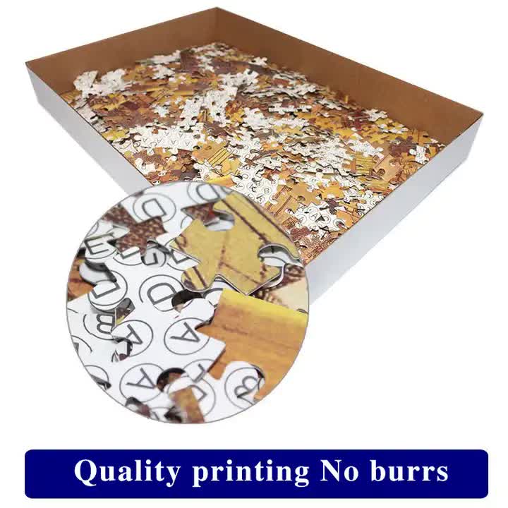 2 PCS 1000-Piece Christmas train Jigsaw Puzzle - High Difficulty Stress-Relief Toy